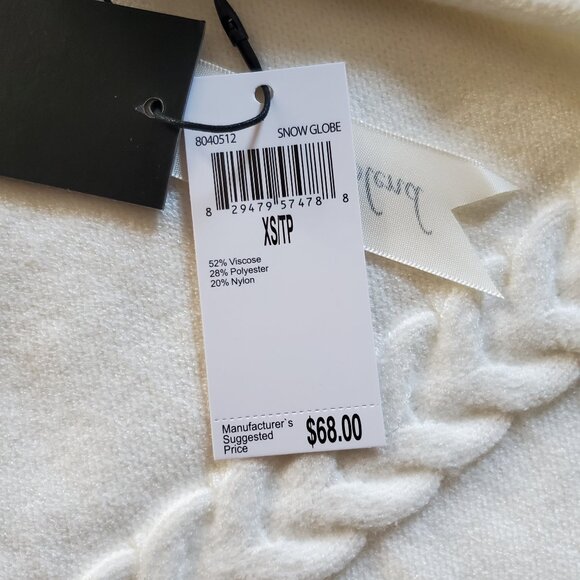 Truth by Republic Mock Turtleneck Sweater Soft Ivory XS - Picture 5 of 10